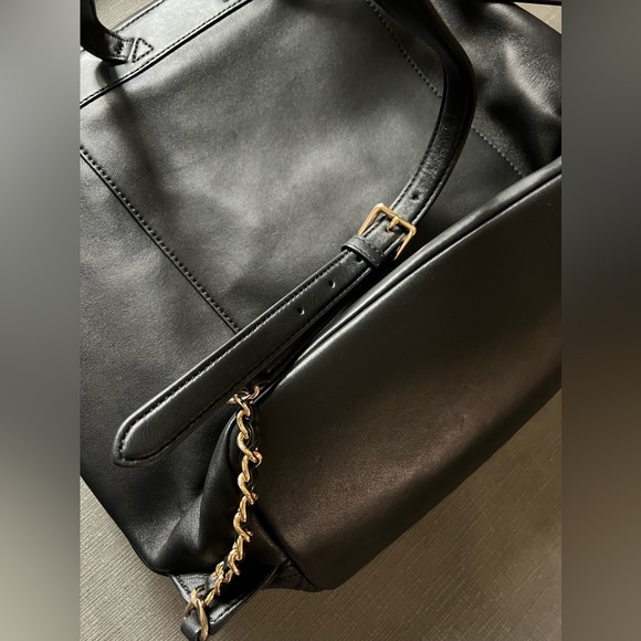 NWOT Black Leather Tory Burch Backpack - Picture 7 of 9